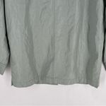 ZARA Combination Oversized Mint Faux Leather Button Front Shacket Size S Photo 8