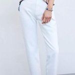 Anthropologie Pilcro and the Letterpress The Borrowed Boyfriend Jeans White 24P Photo 0