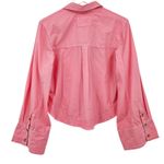 Free People ‎ Sample Piece Belle Poplin Shirt in Strawberry Size XS NEW Photo 4