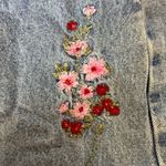 Cherokee Vintage Y2K  Jean Shorts With Floral Embroidery Photo 9