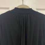 J. Crew Factory High Neck Ruffle Top Black Womens Size XL Photo 3