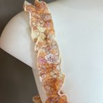 Le lis Floral Smocked Shirred Crop Top Size Medium Photo 4