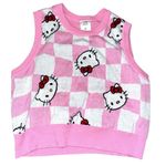 Hello Kitty Sanrio  Sweater Vest Sweater Face Print Size XL Photo 1