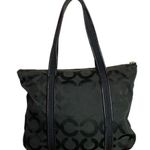 Coach  Poppy Black Special Edition Signature Canvas Tote Photo 1