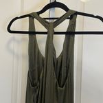 ZARA  Racerback Maxi Dress - Women Size M - Olive Green Photo 3