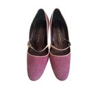 MARTINEZ VALERO Purple Suede Mary Janes Heels Size 9 1/2 Photo 6