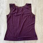 Loft Womens  Burgundy Lace Tank Top - S Photo 2