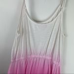 Victoria's Secret Victoria’s Secret Mini Dress Swim Cover White Pink Ombre Tassle Hem Sz Small Photo 8