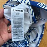 Boden Symi String Swimsuit One Piece Gardenia Swirl Size 6L Long Halterneck Blue Photo 4