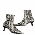 Abound  Ankle Booties Size 9 Snake Print Kitten Heel Pointed Toe NEW Photo 3