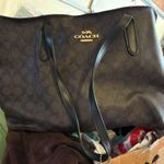 Coach Black and Brown Signature Tote Photo 0
