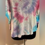 Handmade Free People Blue, Pink, and Purple Spiral Tie Dye Blouse size medium Pink Photo 7