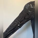 Bebe  Black Textured Fabric Photo 4