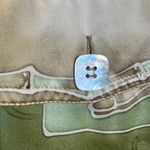 Vintage Mureli Silk Bomber Jacket S Gold Button Up Watercolor Artsy Art Photo 9