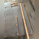 CRAZY HORSE  Vintage Angora Blend Chunky Knit Sweater Vest. Possible Medium. Photo 7
