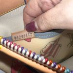 Dooney & Bourke  Miami Beach Leather Coated Canvas Rainbow Zip Shoulder Bag Purse Photo 10