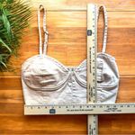 Amuse Society Beige Cream Bustier Crop Top – Size M Photo 4