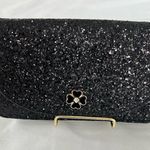 Kate Spade New York Purse Black Glitter Odette Wristlet Detachable Strap Wallet Photo 0