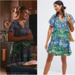 Anthropologie Robin Tiered Oversize Floral Flutter Sleeve Boho Mini Dress Small Photo 9