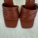 Cape Robbin Women's Mexmon Square Heel Slip On Sandals Mules Shoes Brown Size 7 Photo 6