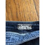 Free People  Shorts Womens 29 Blue Denim High Rise Zip Pocket Festival Casual Photo 2