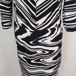 Cato  Black and White Dress NWT Size Large Zebra Graphic Print Dress Photo 3