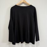 Quacker Factory  Christmas Tree Embellished Top Sz 2X Black Neutral Holiday Party Photo 6