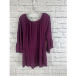 Lee  Plus Friendly Floral Embroidered Boho Peasant Blouse 3/4 Sleeves  Size 1X Photo 5