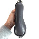 Rebecca Minkoff Dark Gray Leather Mini M.A.C. Convertible Crossbody Bag Silver C Photo 8