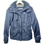 Abercrombie & Fitch Abercrombie The AF All Season Weather Warrior Ski Jacket Navy Blue Coat Womens L Photo 0