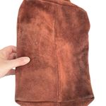 Joie  Chocolate Brown Suede & Crocodile Leather Double Handle Tote Photo 5