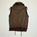DKNY Active Women’s Vests Brown Faux Fur Warm Size S Photo 7