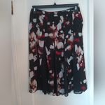 White House | Black Market WHBM Printed Floral Full Skirt sz 4 Photo 4