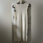 Chico's Chico’s Calvi Open Front Long Cream & Metallic Duster Vest Sweater Sz Med (1) Photo 5