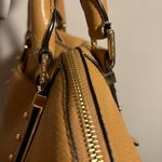 MICHAEL KORS Bowery Large Leather Shoulder Bag Tan Caramel Crossbody Strap Photo 9