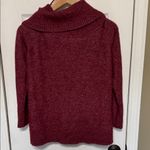 Wilfred Free  Alpaca Wool Blend Deep Red Burgundy Cowl Neck Sweater Size Small Photo 2