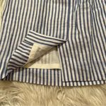 J.Crew  Pull on Skirt in Striped Beauchamps Linen Blue White Photo 10