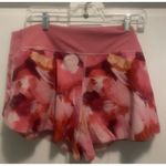 Athleta NWT Printed Run With It 3.5" Shorts Pink Floral Size XL MSRP $59 Photo 2