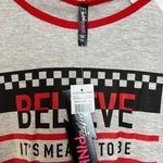 Electric Pink Women’s  Believe It’s Meant To Be Long Sleeve Shirt New XL Photo 1