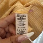 Free People  Yellow Lace Up Linen Blend Dress Size XS Photo 4