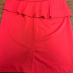 Cynthia Rowley  Size 10 Red Short Shirt With Ruffle And Back‎ Slit NWT Photo 3