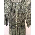 Figueroa & Flower Animal‎ Print Maxi Dress L Green Floral Cottage core Boho Slip Size L Photo 5