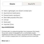 Vince Women's Tiered Asymmetric Skirt Crinkle Mint Size XS Midi Blue Photo 10