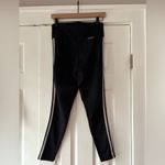 Adidas  Cropped Black Leggings Size Medium EUC‎ Photo 1