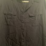 Faded Glory  | Basic Black Long Sleeved Button Up Shirt Top Size XL Photo 1