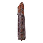 Earthbound Trading Boho Maxi Dress Sz L Festival Patchwork Indie Hippie Sheer Purple Size L Photo 3