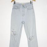 Madewell  The Momjean Harman Wash Raw-Hem Edition Jeans Size 25 Style MC583 Photo 3