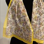Floral Yellow Women's Scarf vintage Photo 1