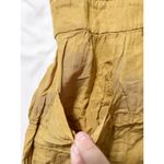 Madewell Womens Size 00 Linen Blend Dolman Sleeve Tie Waist Midi Dress Toffee Photo 9