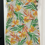 Nicole Miller NY Linen Tropical Print Summer Dress Size XS Photo 0
